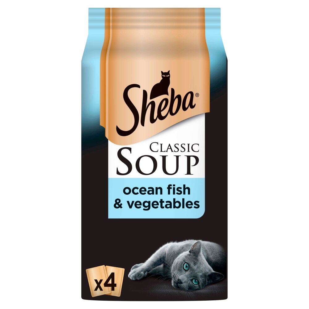 Sheba Soup Ocean Fillets 4 Pack - 40g